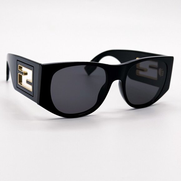 NEW FENDI FE40109I 01A SUNGLASSES BLACK WOMEN EYEWEAR